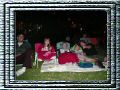 Well prepared outdoor movie experts.